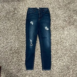 Dark blue skinny jeans